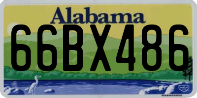 AL license plate 66BX486