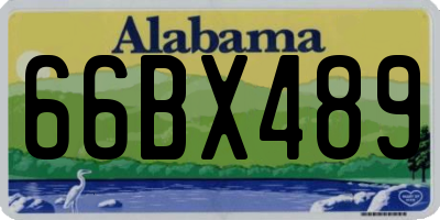 AL license plate 66BX489