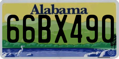 AL license plate 66BX490