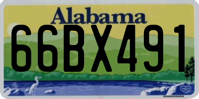AL license plate 66BX491