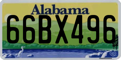 AL license plate 66BX496