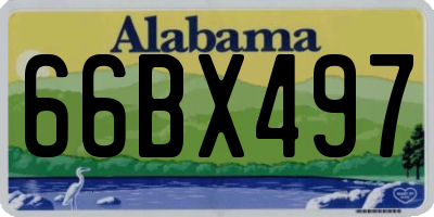 AL license plate 66BX497