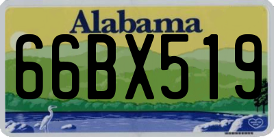 AL license plate 66BX519