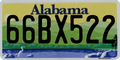 AL license plate 66BX522