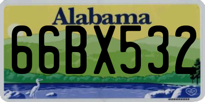 AL license plate 66BX532
