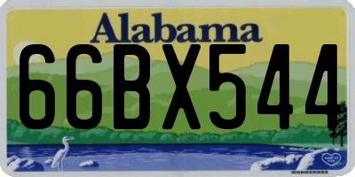 AL license plate 66BX544