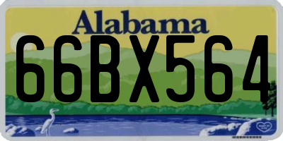 AL license plate 66BX564