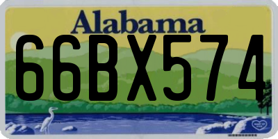 AL license plate 66BX574