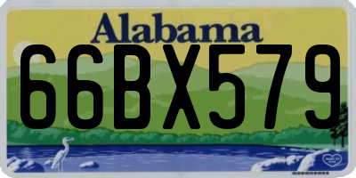 AL license plate 66BX579