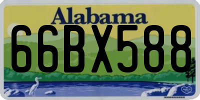 AL license plate 66BX588