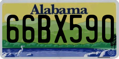 AL license plate 66BX590