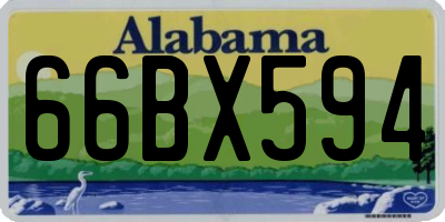 AL license plate 66BX594