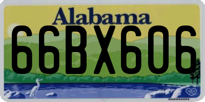 AL license plate 66BX606