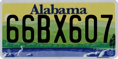 AL license plate 66BX607