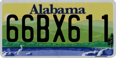 AL license plate 66BX611