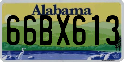 AL license plate 66BX613