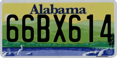 AL license plate 66BX614