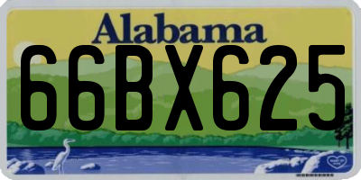 AL license plate 66BX625