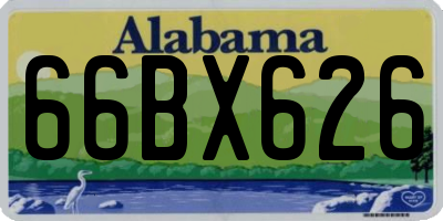 AL license plate 66BX626