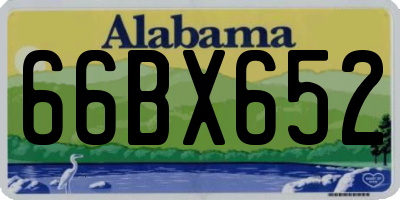 AL license plate 66BX652