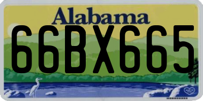 AL license plate 66BX665