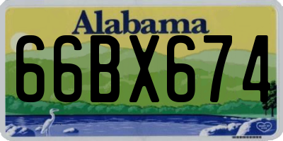 AL license plate 66BX674
