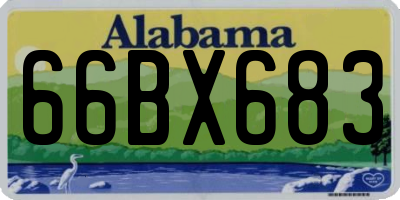 AL license plate 66BX683