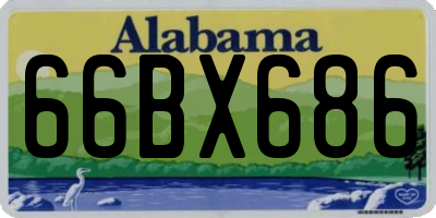 AL license plate 66BX686