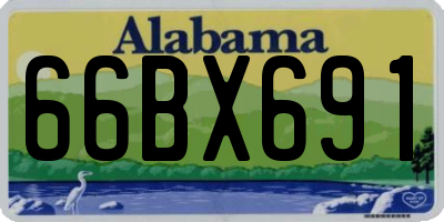 AL license plate 66BX691