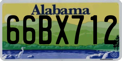 AL license plate 66BX712