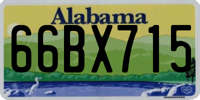 AL license plate 66BX715