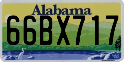 AL license plate 66BX717