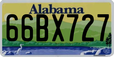 AL license plate 66BX727