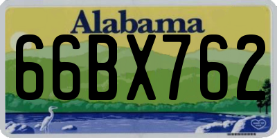 AL license plate 66BX762