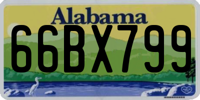 AL license plate 66BX799