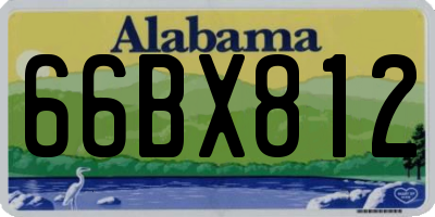 AL license plate 66BX812