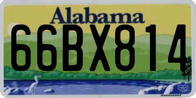 AL license plate 66BX814