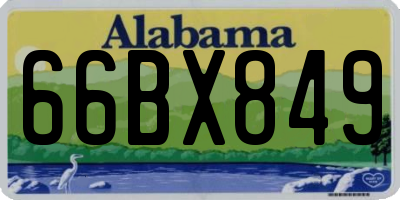 AL license plate 66BX849