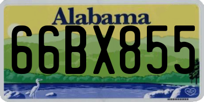 AL license plate 66BX855