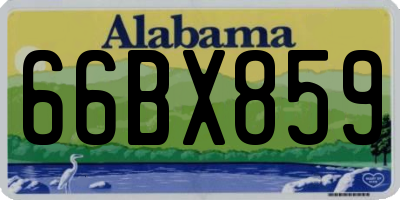 AL license plate 66BX859