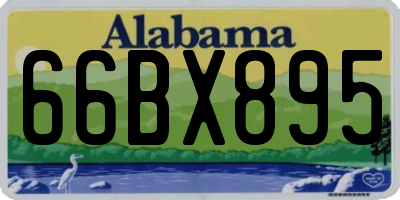 AL license plate 66BX895