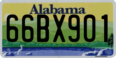 AL license plate 66BX901