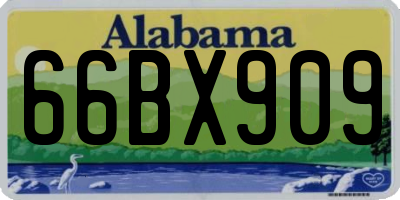 AL license plate 66BX909