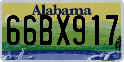 AL license plate 66BX917
