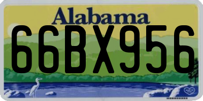 AL license plate 66BX956