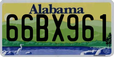 AL license plate 66BX961