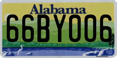 AL license plate 66BY006