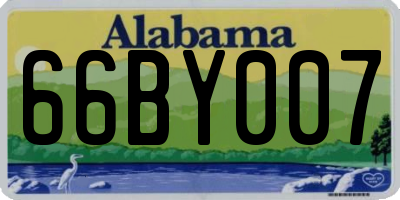 AL license plate 66BY007