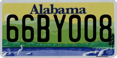 AL license plate 66BY008