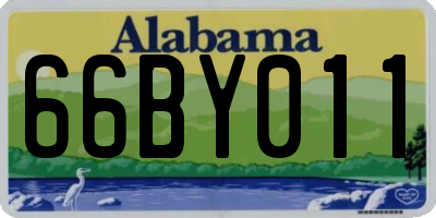 AL license plate 66BY011
